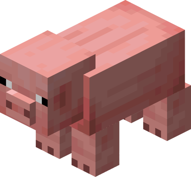 pig in minecraft