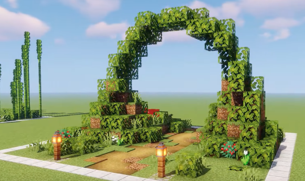 pretty minecraft garden ideas