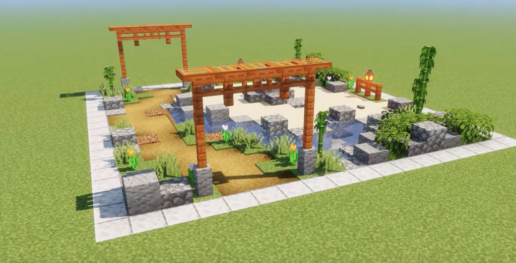 pretty minecraft garden ideas