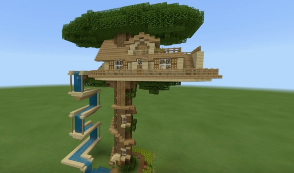 simple minecraft tree houses