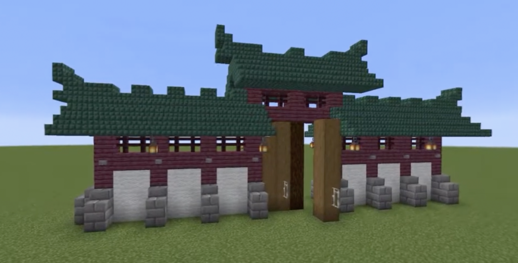 minecraft japanese wall