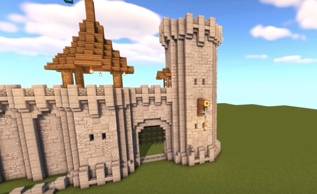 minecraft castle walls